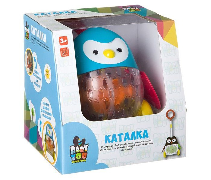 

Детская игрушечная каталка 1601ABC с подсветкой (Пингвин) MAXLAND