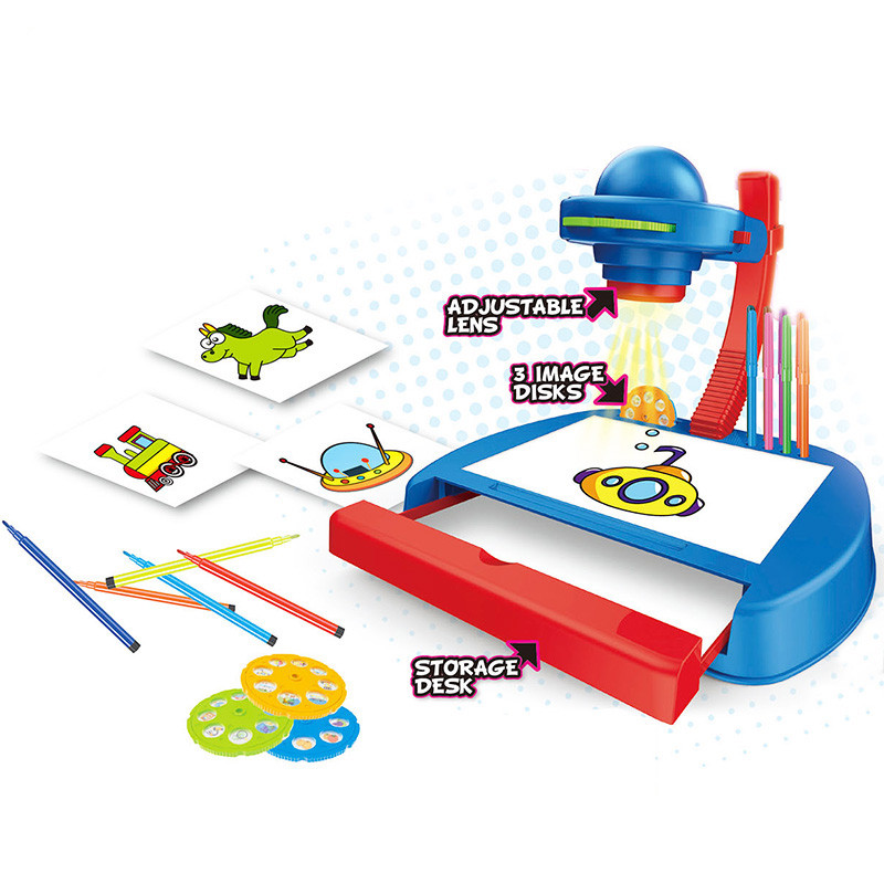

Детский проектор для рисования YM888 с фломастерами YI MA TOYS
