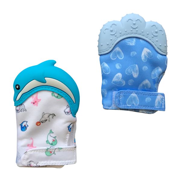 

Перчатка грызунок 2шт Borjay "Paw and Dolphin" Blue PADSB3786