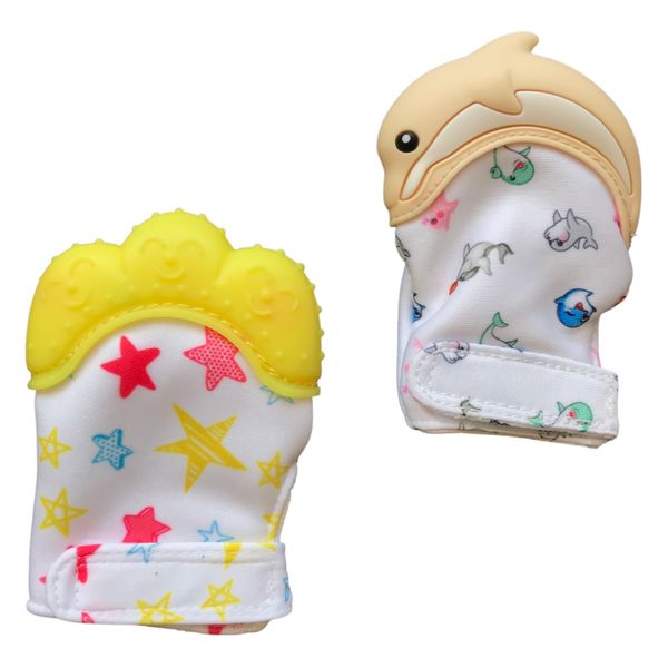

Перчатка грызунок 2шт Borjay "Paw and Dolphin" Yellow PADSY3786
