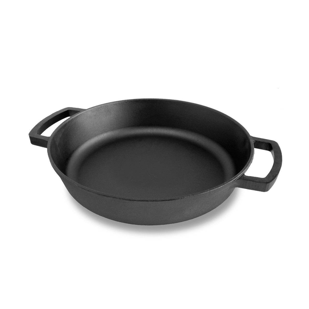 

Сковорода чугунная без ручки жаровня Brizoll Monolith 360х80 мм