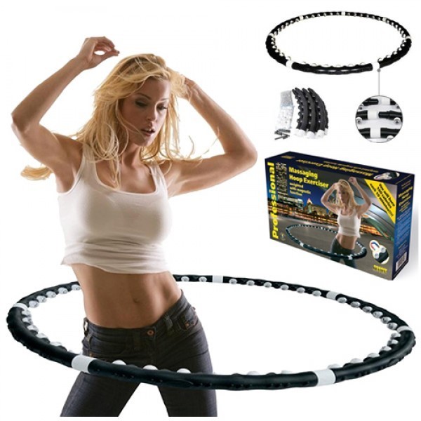 

Массажный обруч-тренажер Халахуп с магнитами massaging hoop exerciser professional для похудения