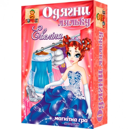 

Настольная игра «Одень куклу. Эвелина» 800125 на магнитах Bombat