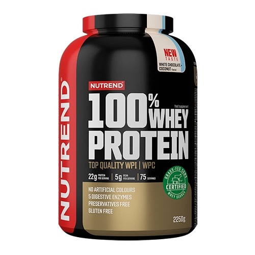 

Сироватковий протеїн Nutrend 100% Whey Protein, 2250 гр. Холодна кава
