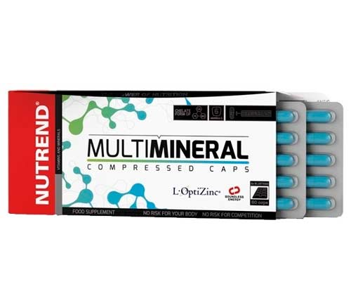 

Мінеральні комплекси Nutrend Multimineral Compressed Caps, 60 капс.