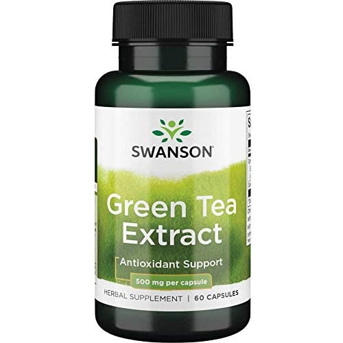 

Жироспалювачі Swanson Green Tea Extract 500 мг, 60 капс.