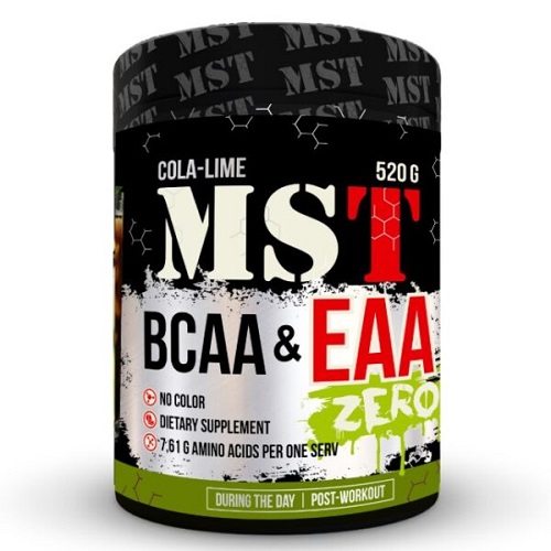 

ВСАА MST BCAA&EAA Zero, 520 г. Кола-лайм