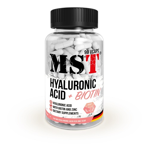 

Для суглобів та зв'язок MST Hyaluronic Acid + Biotin, 90 капс.