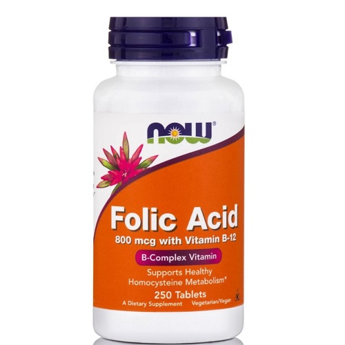 

Вітаміни В NOW Folic acid 800 & B12- 250 tab