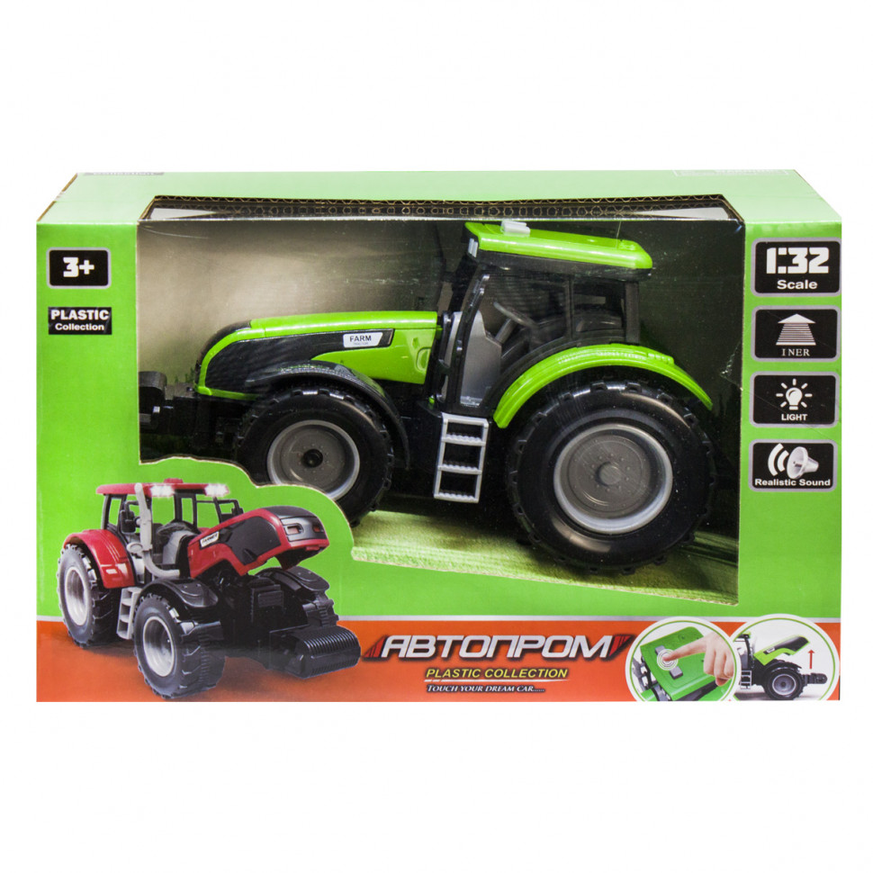 

Игрушечный трактор "АВТОПРОМ" 7923 инерционный (Зеленый) АвтоПром