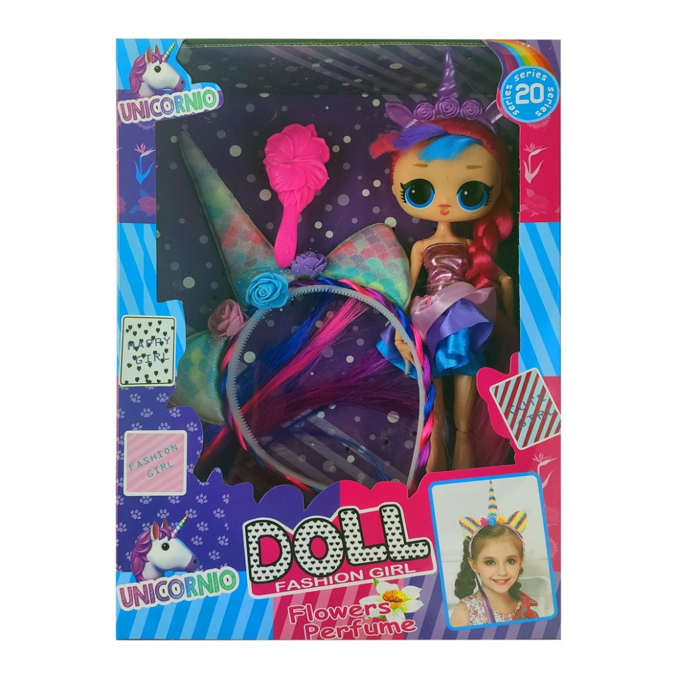 

Кукла DOLL 11801 "Единорог" (Розовый) METR+