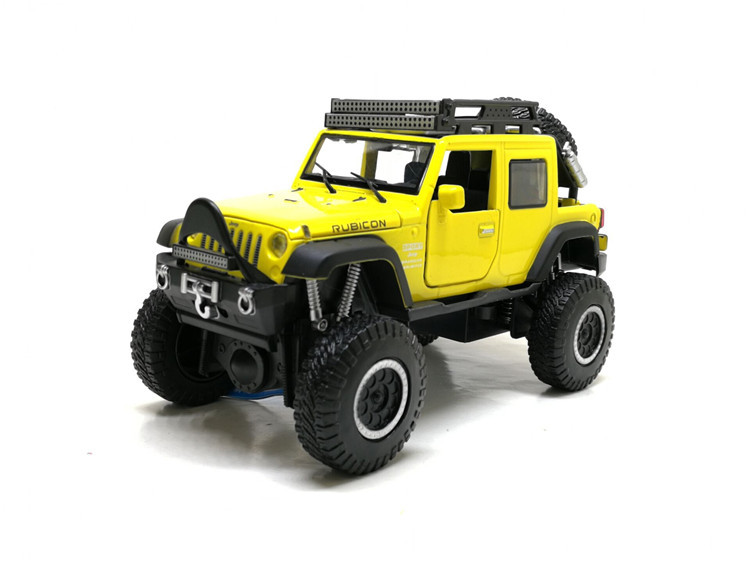 

Игрушечная машинка Jeep Wrangler "АВТОПРОМ" 6609 металлическая (Желтый) АвтоПром