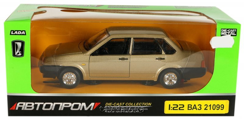 

Коллекционная игрушечная машинка "ВАЗ 21099" инерционная (Золотой) АвтоПром