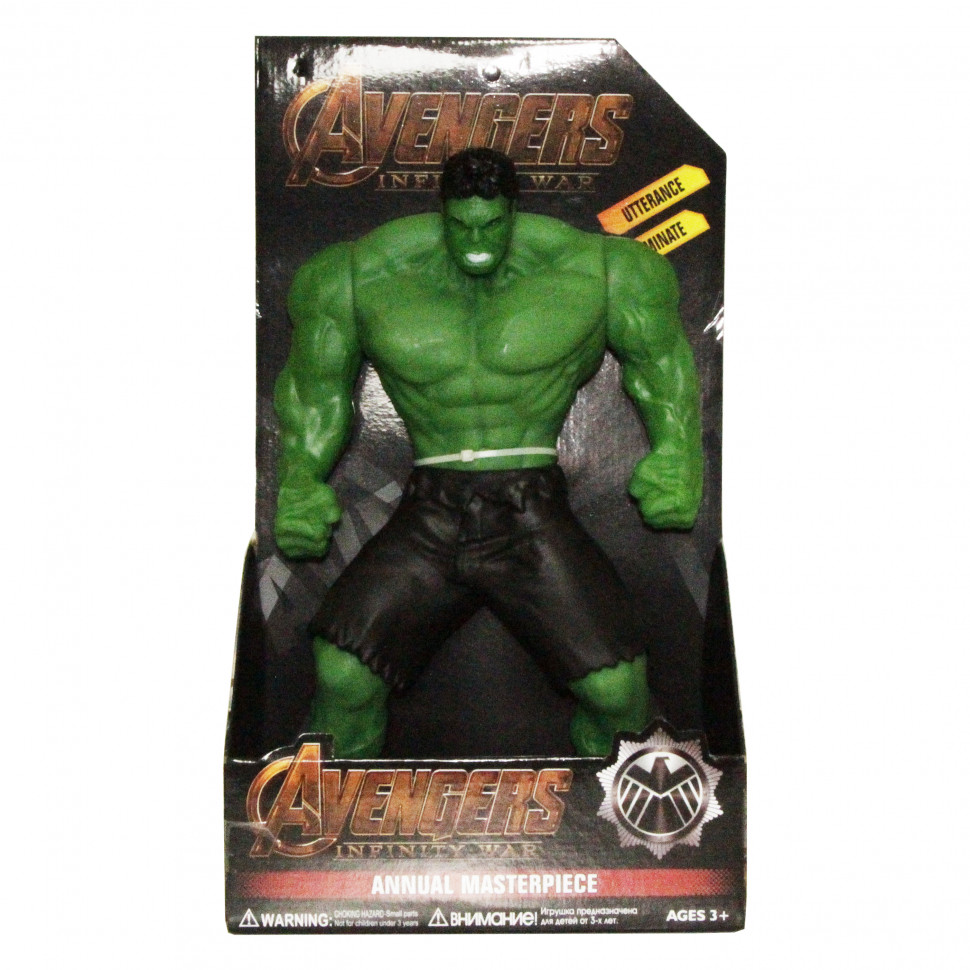 

Игрушечные фигурки Марвел 9806 на батарейках (Hulk)