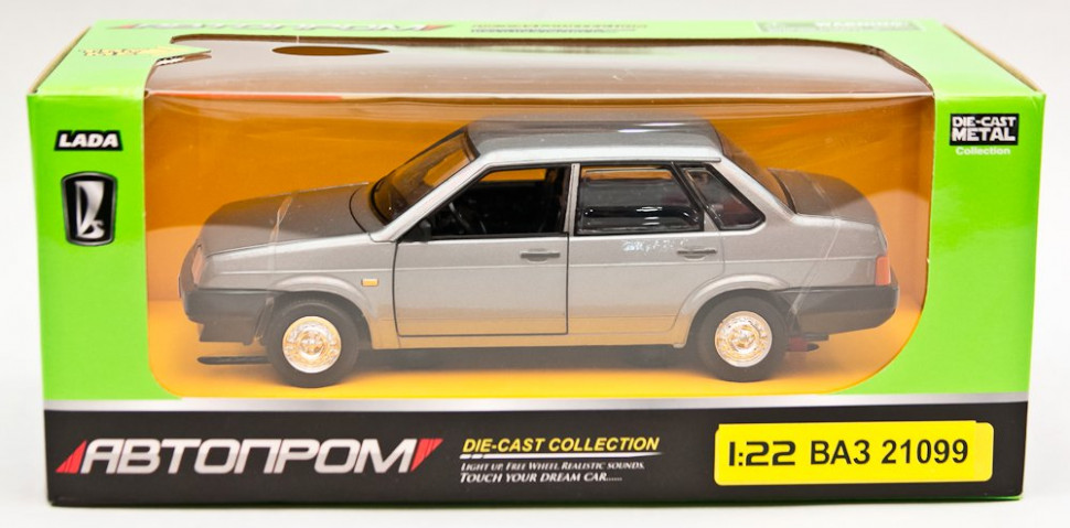 

Коллекционная игрушечная машинка "ВАЗ 21099" инерционная (Серебристый) АвтоПром