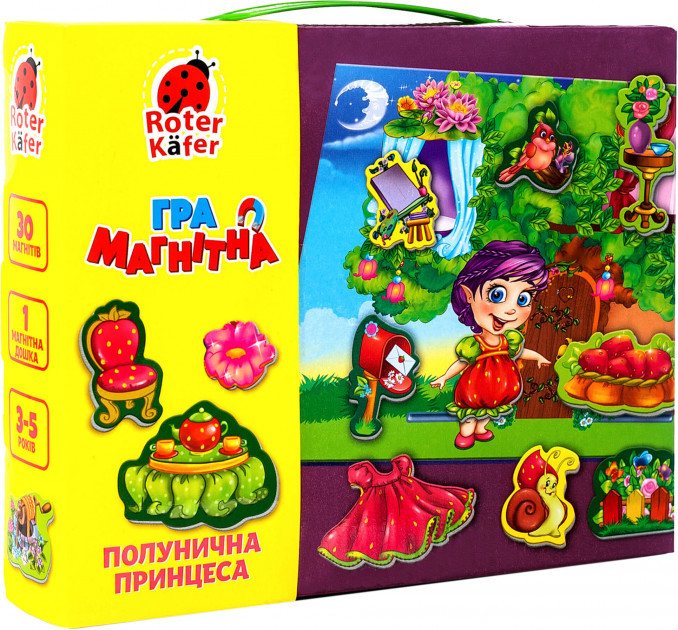 

Магнитная игра для малышей "Клубничная принцесса" VT3703-03 от 3-х лет Vladi Toys