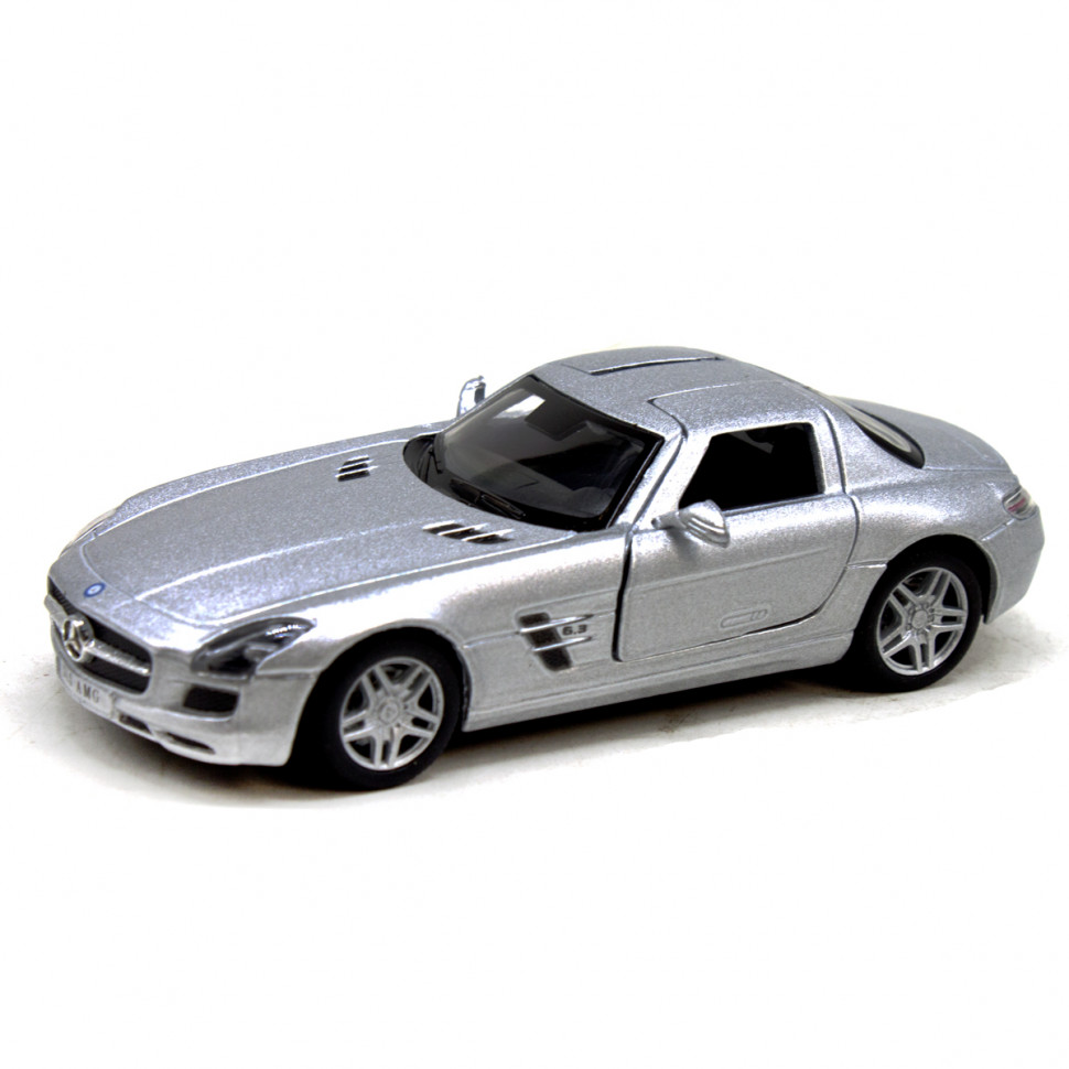 

Машинка металлическая KT5349W Mercedes-Benz SLS AMG (Серебристый) Kinsmart