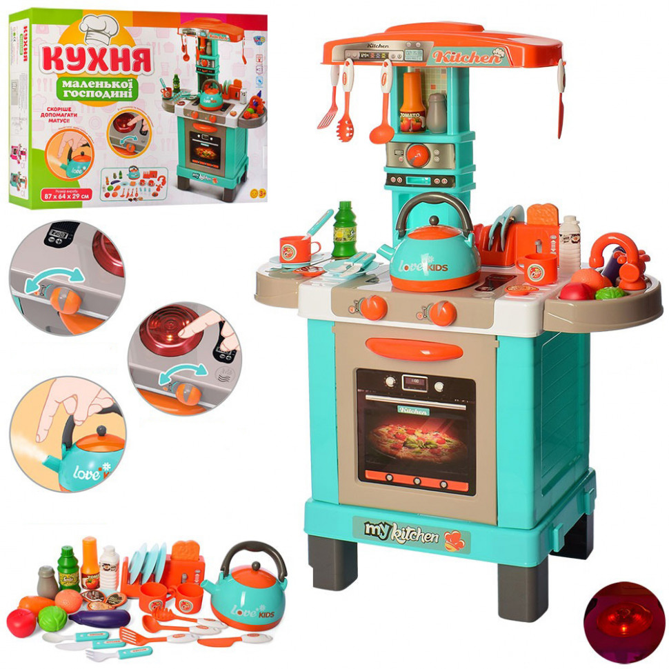 

Игровой набор Кухня 008-939A, продукты, посуда, 87-64-29 см Limo Toy