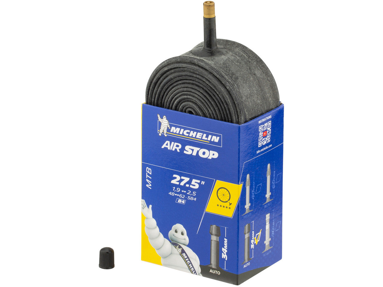 

Камера для велосипеда Michelin B4 Air Stop 27.5" x 1.9-2.5 (Schrader, AV)