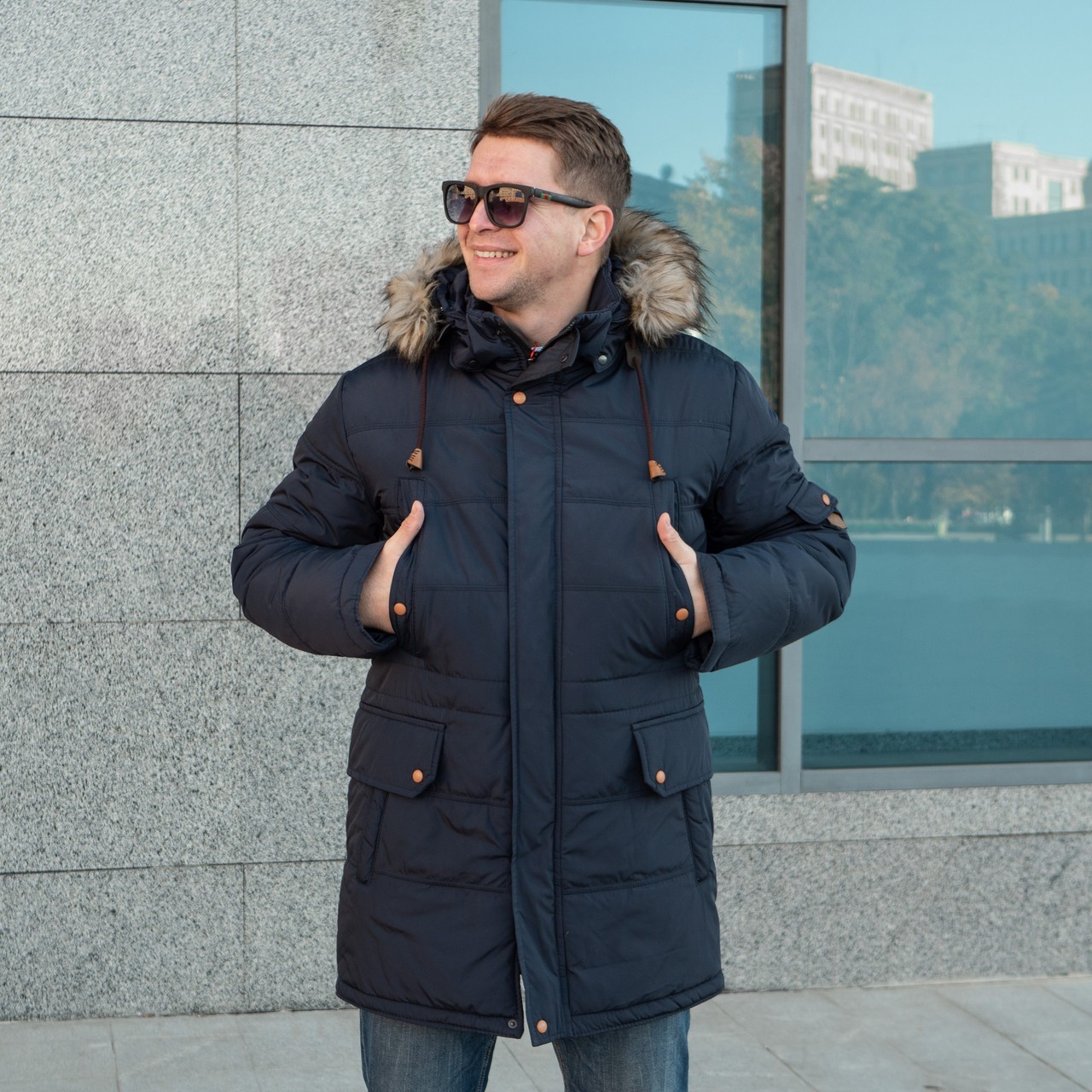 

Зимняя мужская куртка UF-Fashion Модель 97-d  темно-синий, Зимняя мужская куртка UF-Fashion Модель 97-d 56 темно-синий