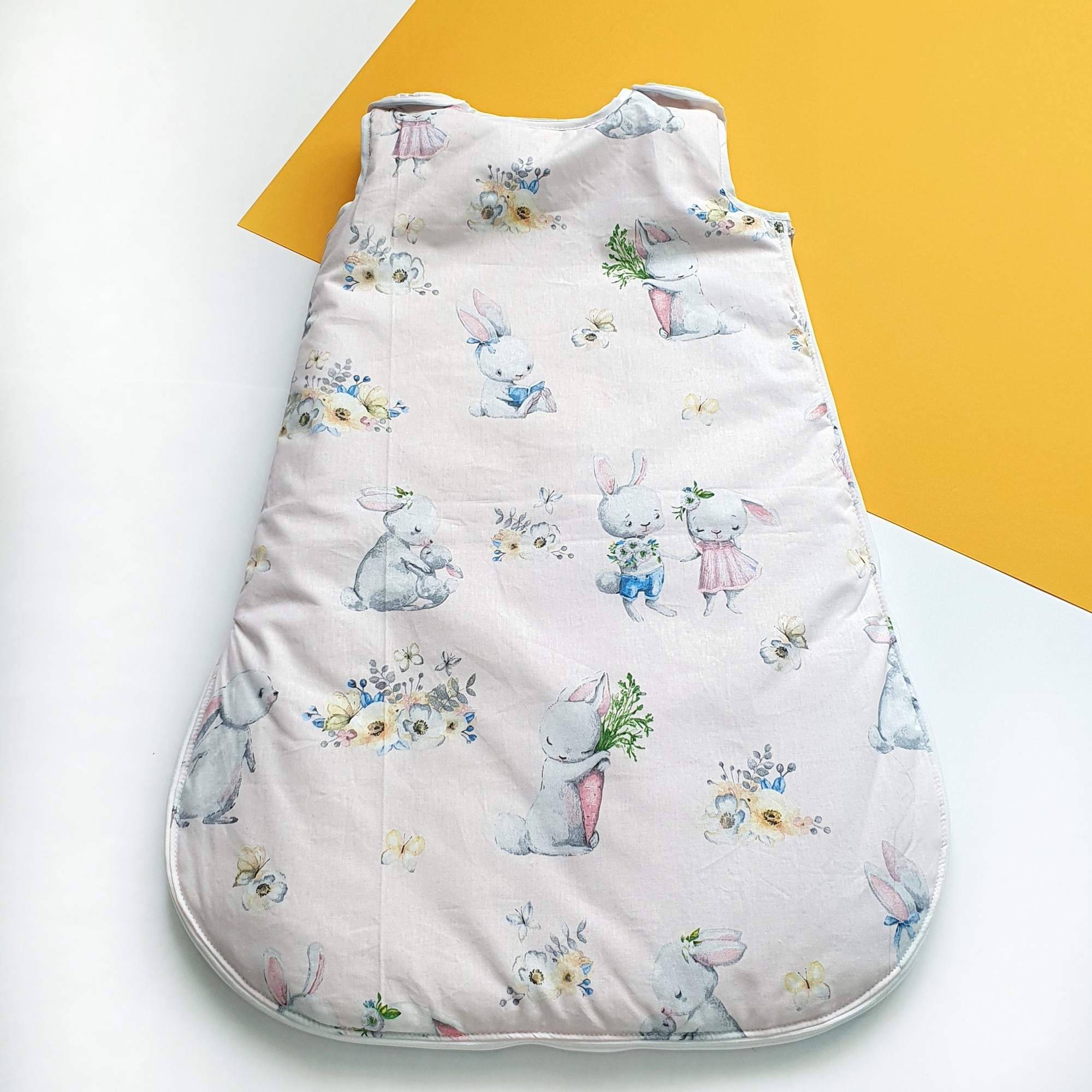 

Детский спальник MammyDo Bunnies розовый размер 0-6 месяцев
