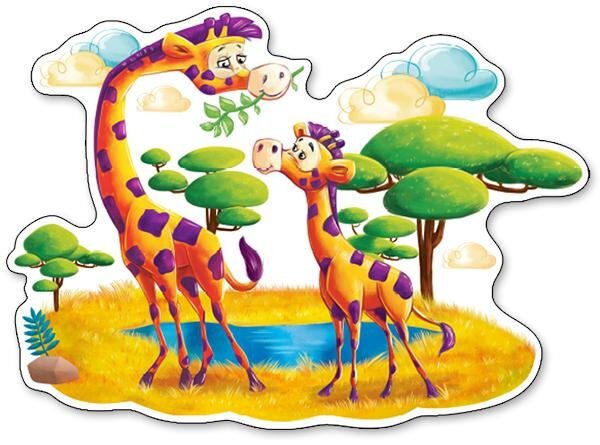 

Пазлы Castorland Жираф в Саванне, 12 элементов Maxi puzzle (120178)