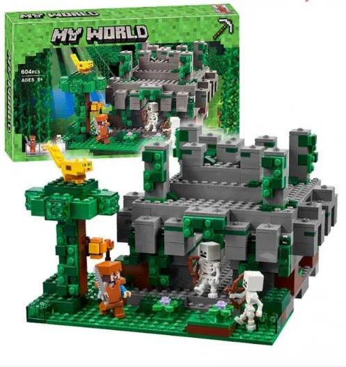 

Детский конструктор My World 10623 Храм в джунглях 604 деталей
