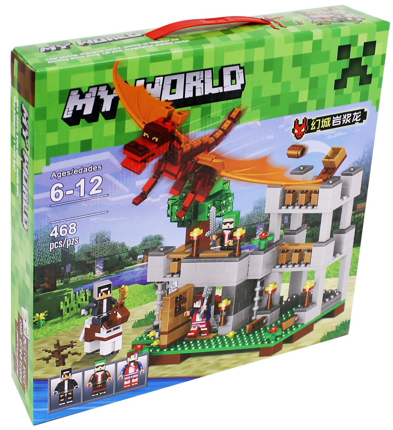 

Детский конструктор My World 33027 Нападения дракона 468 деталей