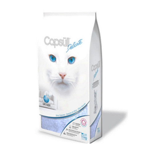 

Кварцевый впитывающий наполнитель Capsull Delicate (baby powder) для туалетов кошек капсулы 3 мм 1.5 кг