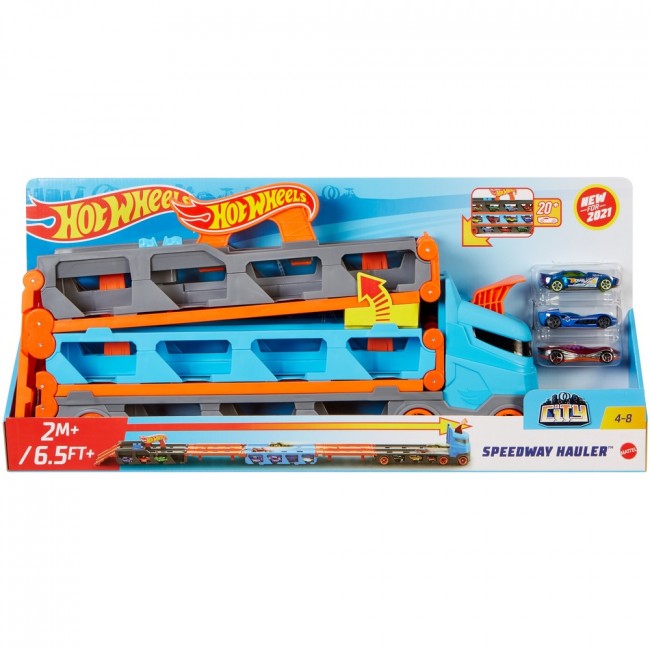 

Грузовик-транспортер "Супергонки" Hot Wheels (GVG37)