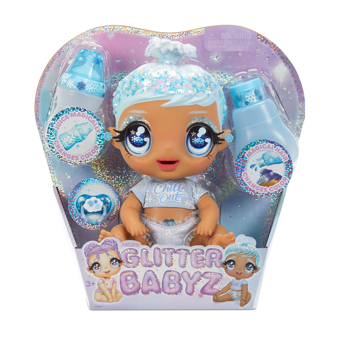 

Игровой набор с куклой Glitter Babyz - Снежинка (574859)
