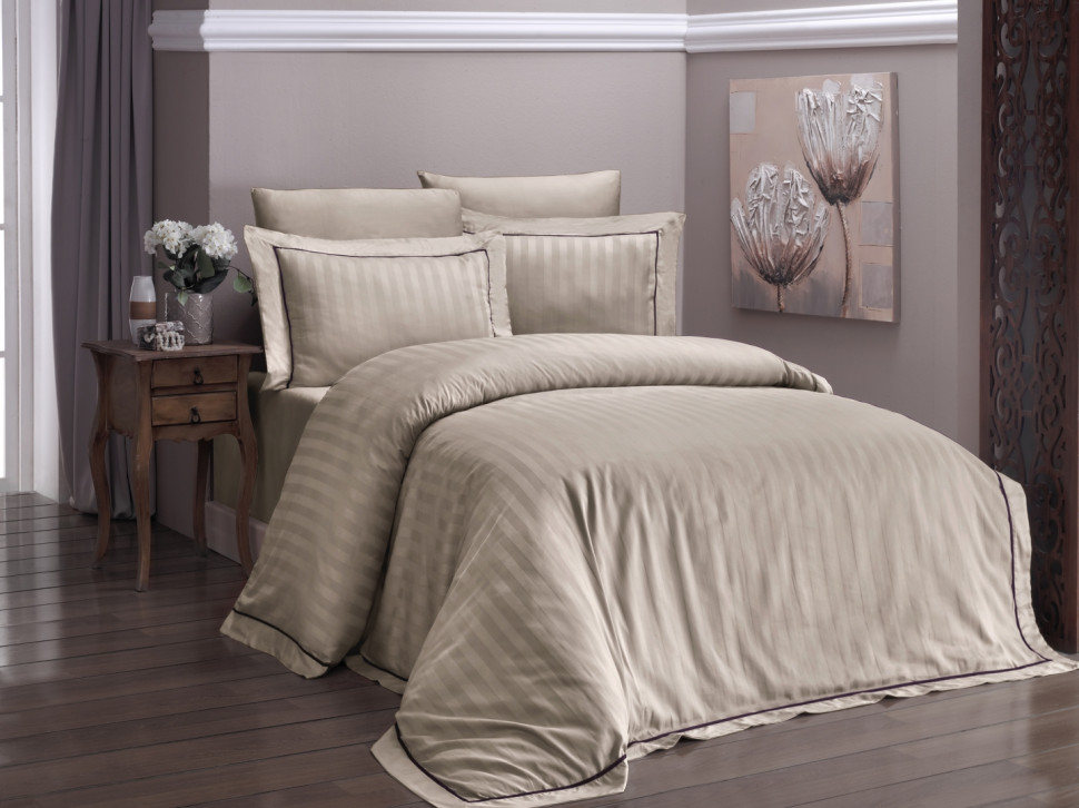 

Постельное белье First Choice DLX-S06 Novel Line s. kahve евро m016425