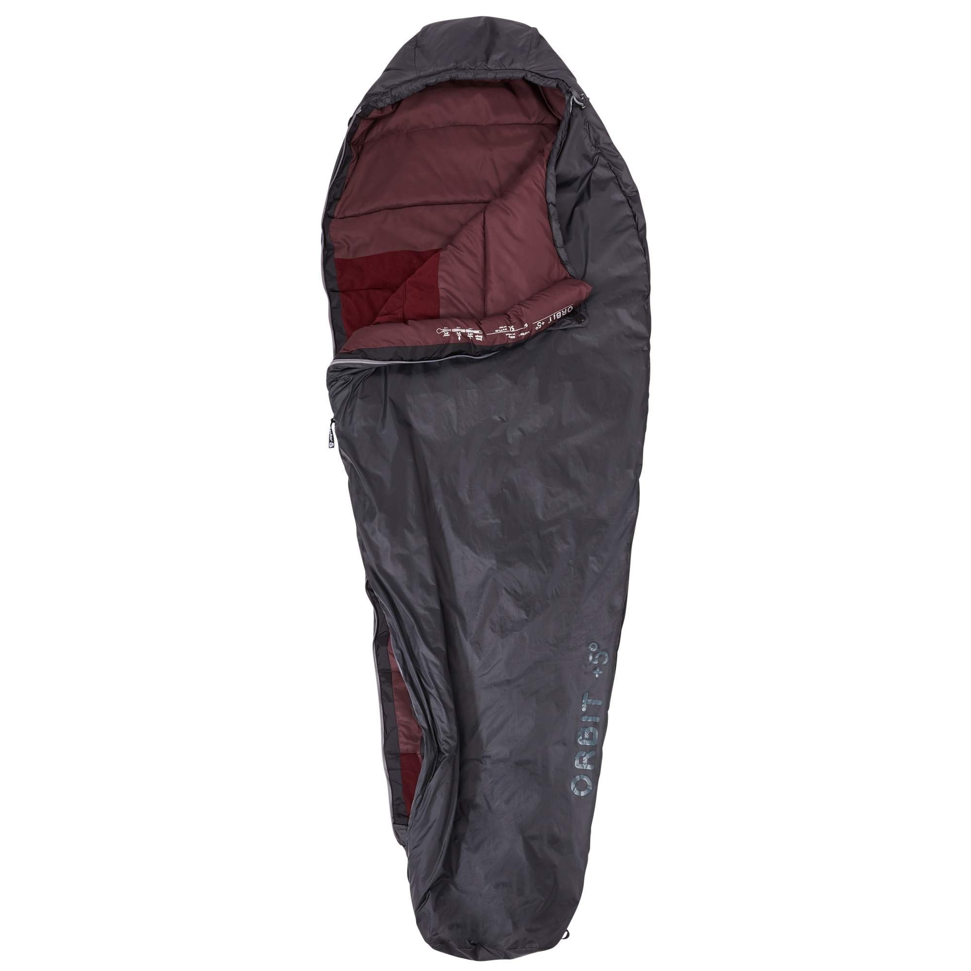 

Спальный мешок Deuter Orbit +5° SL цвет 4511 granite-aubergine правый