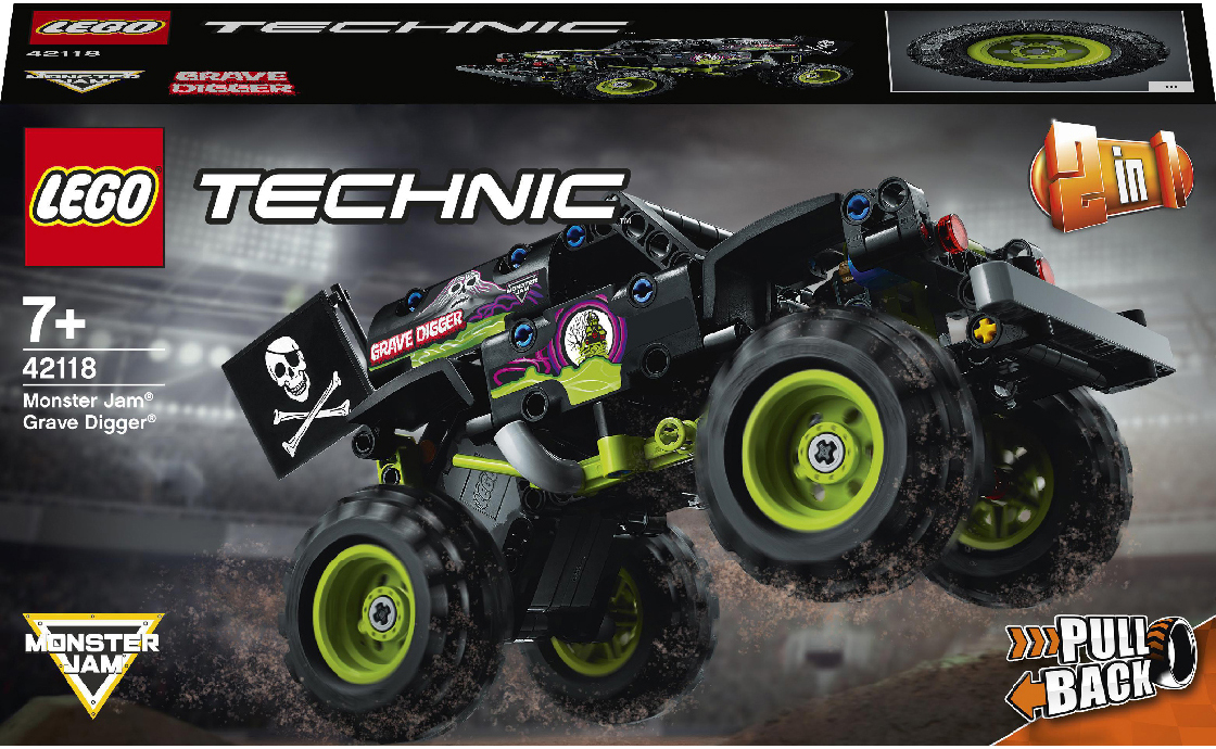 

Конструктор LEGO Monster Jam Grave Digger 212 деталей (42118)