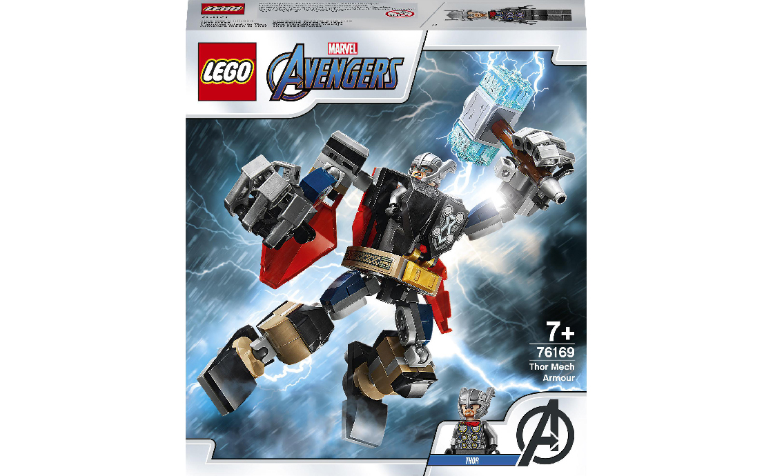 

Конструктор LEGO Marvel Робоброня Тора 139 деталей (76169)