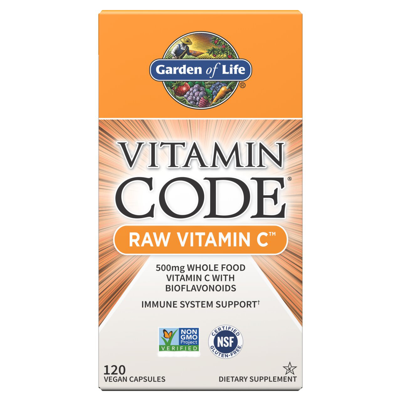 

Витамины Garden of Life Vitamin Code RAW Vitamin C 120 капсул (4384303870)
