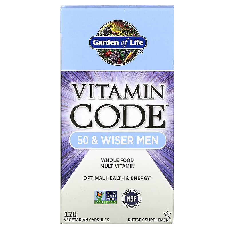 

Витамины Garden of Life Vitamin Code 50 & Wiser Men 120 капсул (4384303873)