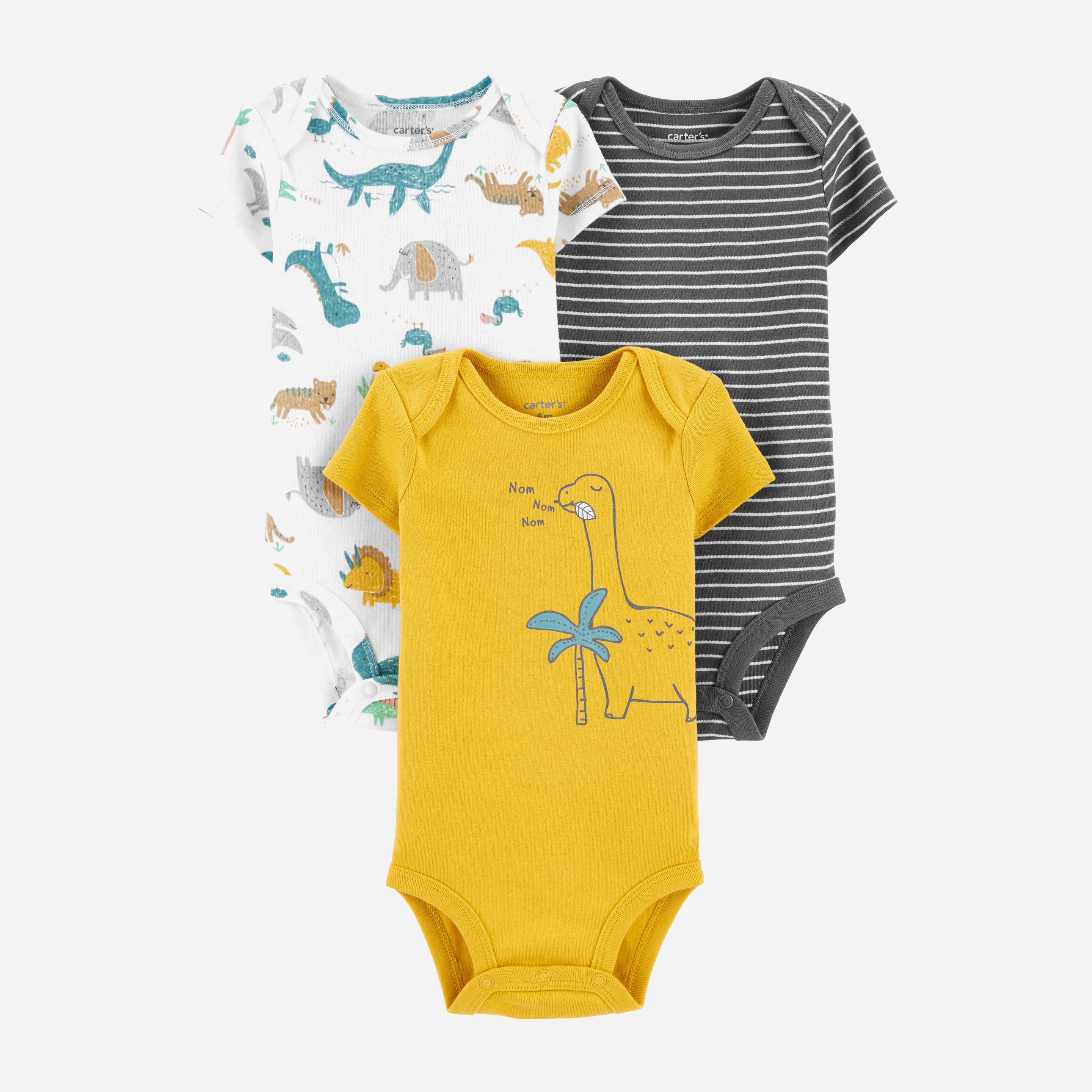 

Боди-футболка Carters 1J066210 55-61 см 3 шт Multicolor