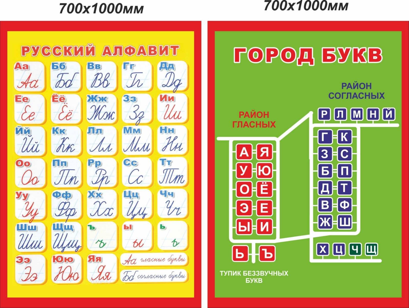 

Стенд Vivay Русский алфавит. Город букв 70x100 см (7484)