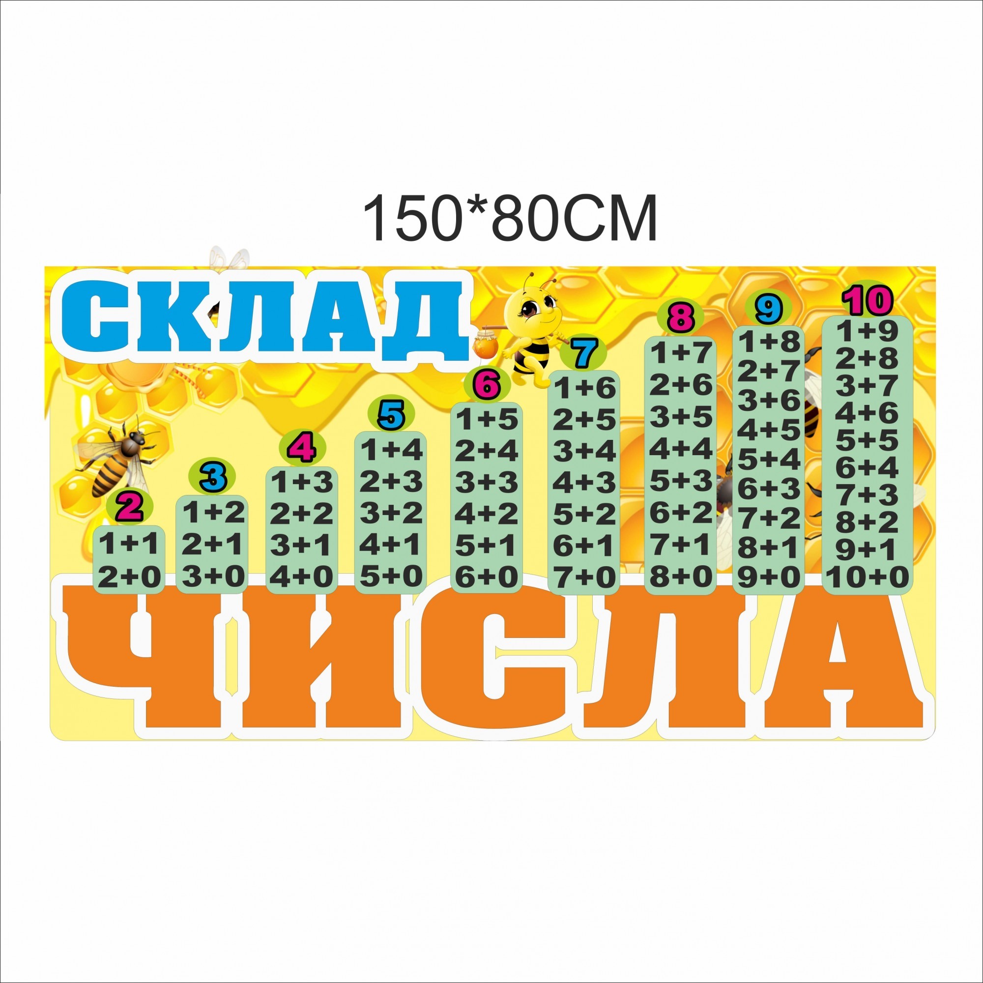 

Декорація Vivay Склад числа 150x80 см (6781)