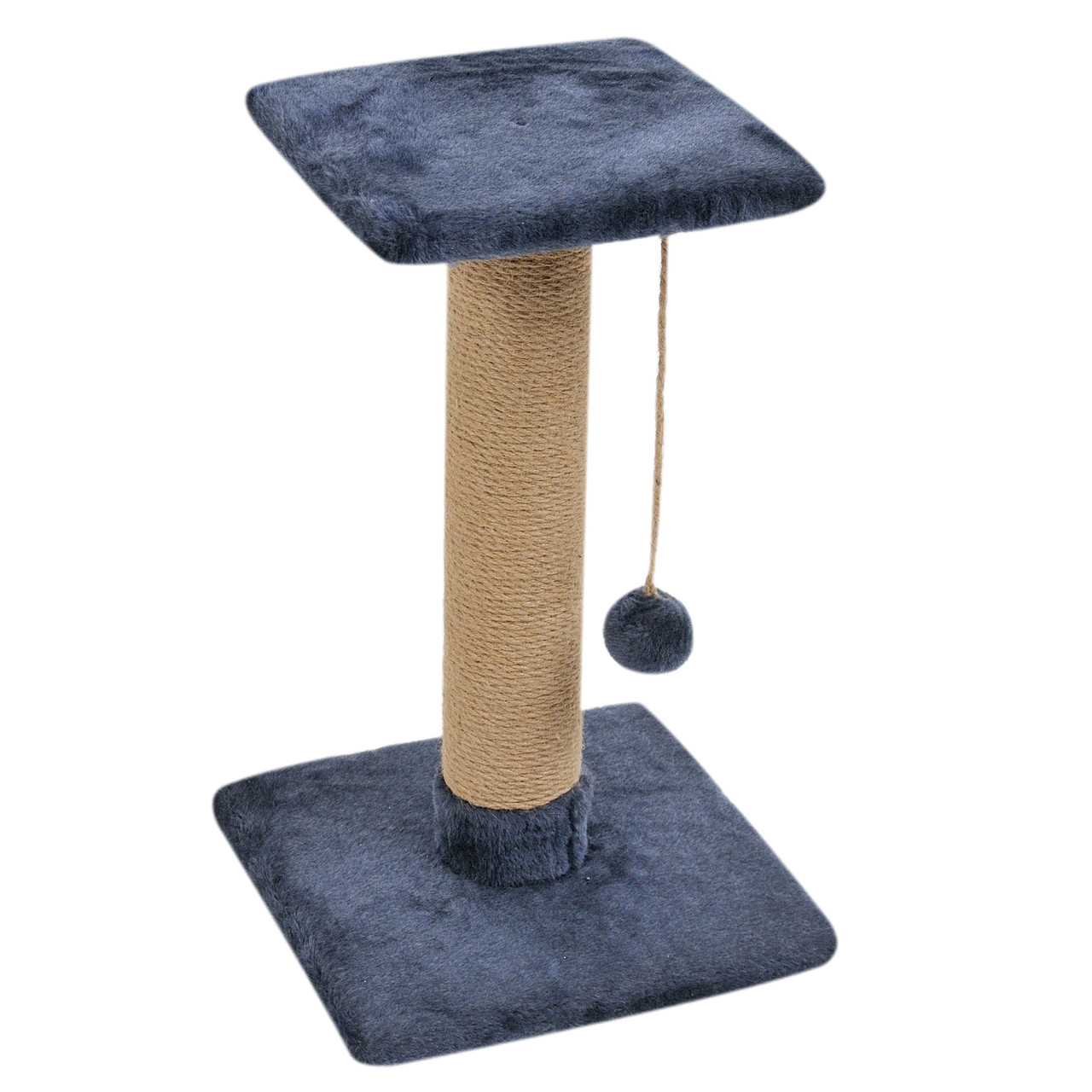 

Когтеточка столбик с лежанкой (дряпка, дралка, драпак) Cat Houses. Разборная, Синий