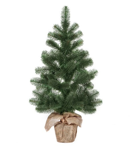 

Ёлка декоративная литая Премиум HVOYA в мешковине 70 см на стол Зелёная (100/70/G)