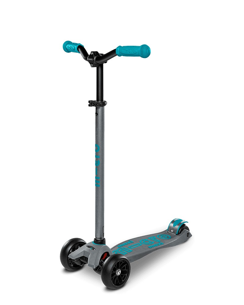 

Трехколесный самокат Maxi Micro Deluxe Pro Grey/Aqua (не светящиеся колеса)