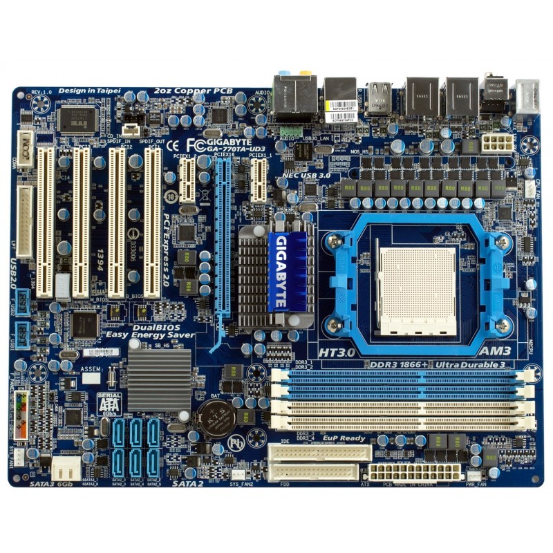 

Материнская плата Gigabyte GA-770TA-UD3 - Процессор AMD Phenom II X4 955 - Кулер Box Б/У 4789