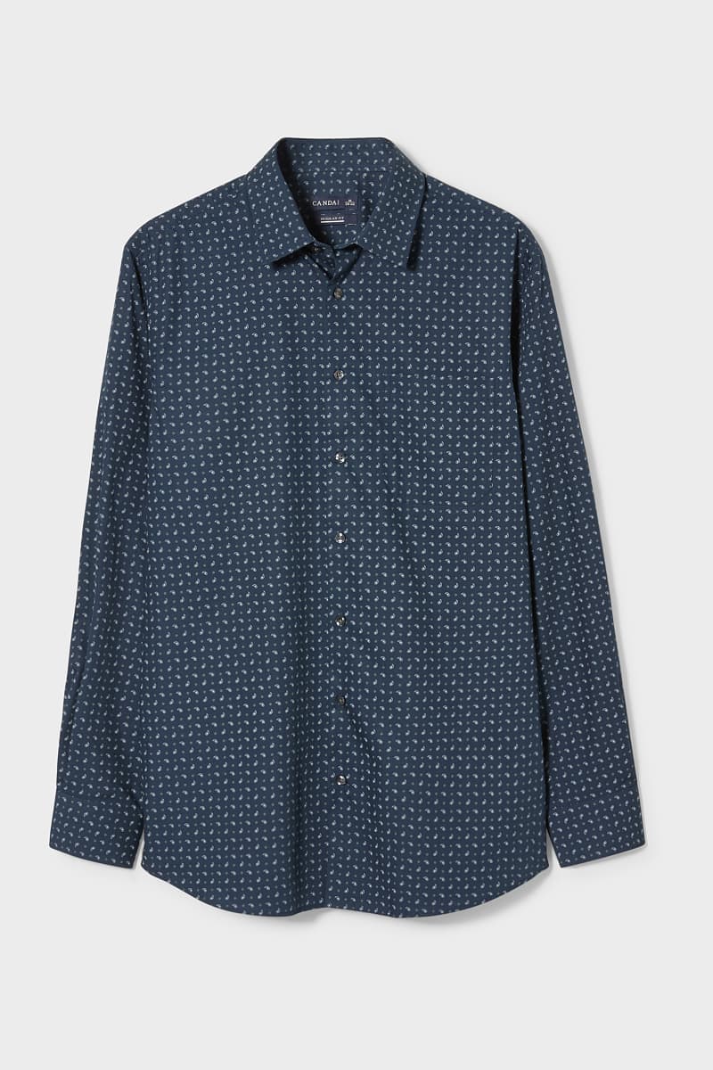 

Рубашка C&A XL темно синий узор 775752105350