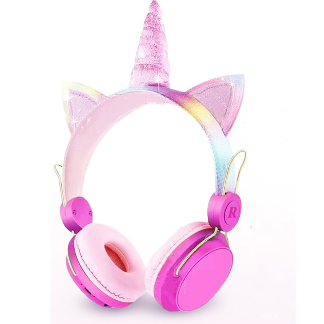 

Беспроводные наушники Единорог Wireless headSet Unicorn AH-808 Розовые