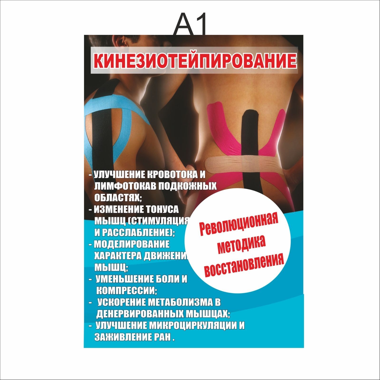 

Плакат Beauty Special Кинезиотейпирование А1 (5448)
