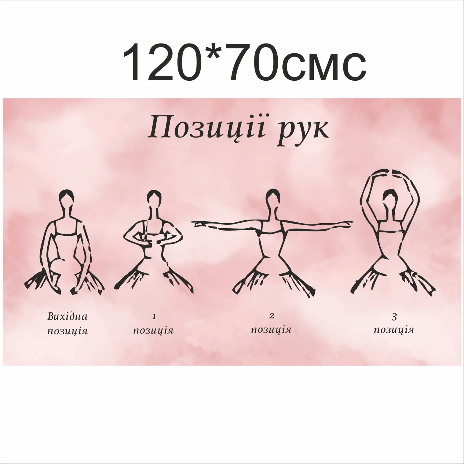 

Плакат Vivay “Позиції рук” 120x70 (a8224c-18366)
