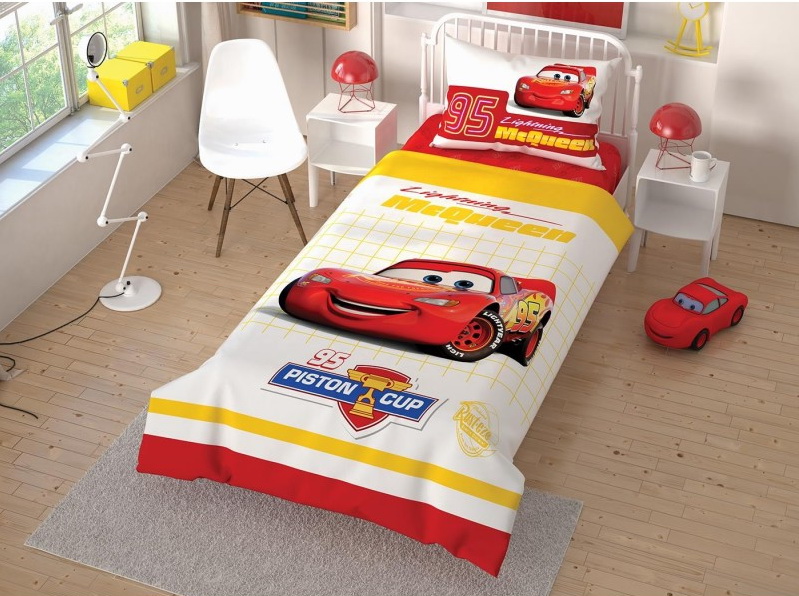 

Постельное белье Tac Disney Cars Cek Детский (простынь на резинке) турция, ранфорс