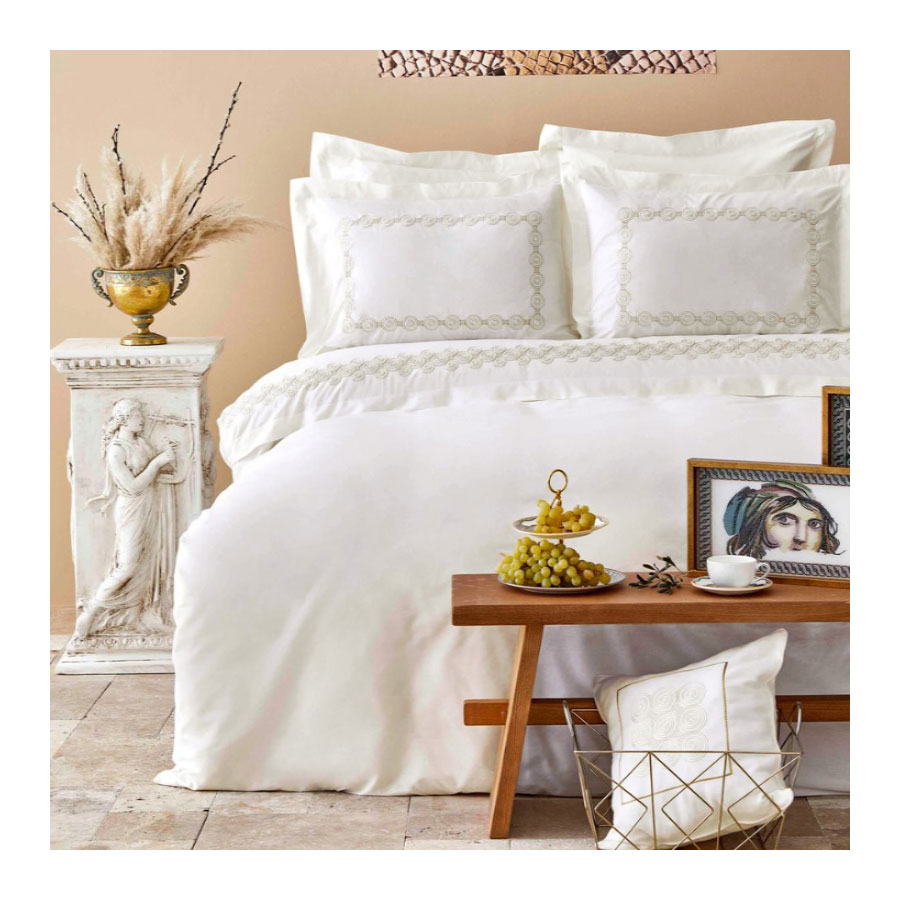 

Постельное белье Karaca Home Atlas gold Евро турция, хлопок